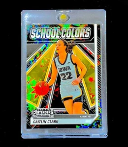 CAITLIN CLARK ROOKIE GOLD BLACK KABOOM REFRACTOR Holo Foil Non Auto - IOWA - Picture 1 of 5