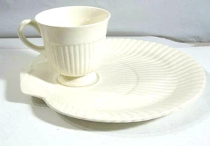 60er Vintage "WEDGEWOOD of ETRUIA & BARLASTON" Made in England Snackteller mit Tasse - Bild 1 von 7