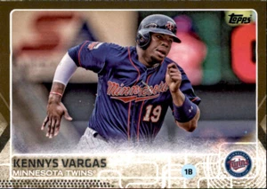 2015 Series 1 Kennys Vargas #d /2015 Gold Parallel Insert PWE Twins #219 - Picture 1 of 2