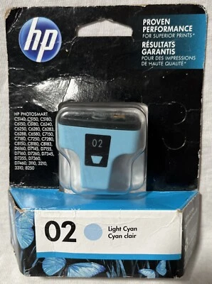 Hewlett Packard - HP 02 | Ink Cartridge | Light Cyan | C8774WN - EXP. OCT/2017 - Image 1 of 4