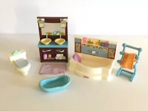 2008 Fisher Price Loving Family Dollhouse Bathroom Set - Picture 1 of 6