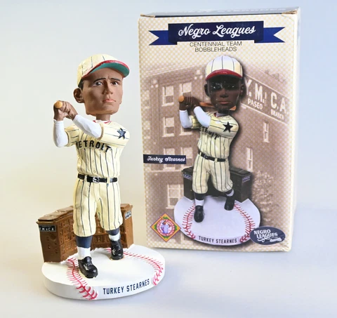 Negro Leagues Turkey Stearnes Centennial Team Bobblehead In Box Cover