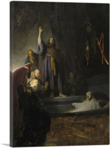 ARTCANVAS The Raising of Lazarus 1632 Canvas Art Print by Rembrandt van Rijn - Bild 1 von 11