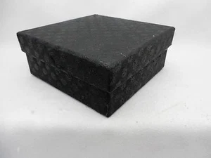 Decorative Black Box w Lot of 7 Silver / White Ornaments - Picture 1 of 8