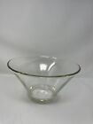 Large Clear Smooth Glass Punch Bowl Cand Dish Display Piece  6? x 10.75?