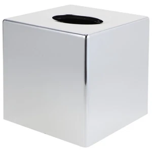 Steel Tissue Box Electroplating Travel Holder Bedroom Container Decorative - Picture 1 of 12