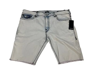 Pantaloncini corti dritti True Religion uomo Ricky Relaxed taglia 44 morbidi respirano leggeri nuovi con etichette - Foto 1 di 22