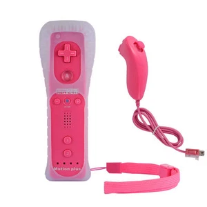 Built in Motion Plus Remote Control Nunchuck Controller for Nintendo Wii&Wii U - Picture 1 of 75