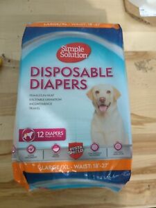 Disposable Female Dog Diapers Leakproof Large 9pk Fur Friendly Travel - Open Pkg