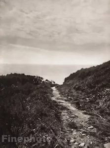 1926 Vintage UK England LANDSCAPE CORNWALL Seascape Ocean Photo Art ~ E.O. HOPPE - Picture 1 of 1