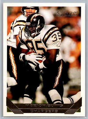 1993 Topps Gold Football #196 Marion Butts  San Diego Chargers - Image 1 of 2