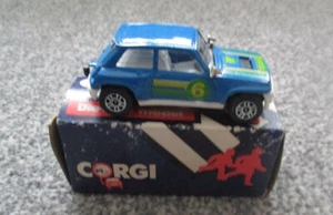 CORGI RENAULT 5 BLUE DIE-CAST MODEL CAR 1985 BOXED  - Picture 1 of 6