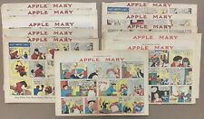 Apple Mary 1930’s-1940’s Sunday Newspaper Comic Section Half Page Lot of 11