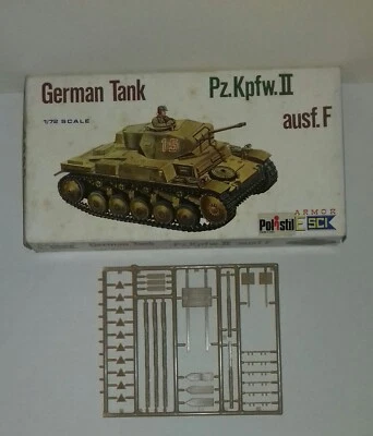 GERMAN TANK PZ.KPFW. II AUSF F KIT 1/72 ARMOR POLISTIL ESCI 8003 +ACCESSORI VARI - Immagine 1 di 3