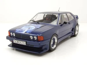 Modellino auto VW Scirocco Rieger GTO 1980 blu scuro 1:18 MCG - Foto 1 di 9