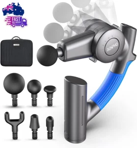 Massage Gun with Adjustable Arm, R4 Percussion Back Massager Gun Handheld Deep T - Picture 1 of 12