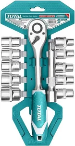 Total Tools THT141121 Juego de llaves y vaso 1/2 Cromo vanadio 12 Piezas - Bild 1 von 1