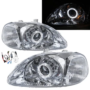 Civic EJ/EK/EM MK6 96-98 Guide LED Angel-Eye Headlight CH for HONDA LHD - Picture 1 of 10
