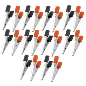 20pcs aisladas pinzas de cocodrilo cocodrilo abrazaderas negro rojo 1.9 " - Imagen 1 de 1