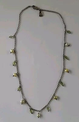 Silpada Sterling Silver Pearl Drop Necklace 17" - Image 1 of 4