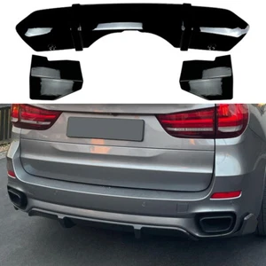 Schwarz Glanz Diffusor Stoßstange Rear Bumper Spoiler Heckansatz für BMW X5 F15 - Bild 1 von 7