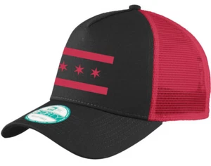 Chicago Flagge New Era 9FORTY Snapback Trucker Cap individuell bestickt - Bild 1 von 4