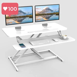 Ergomaker Standing Desk Converter 36” Height Adjustable Sit-Stand Desk Converter - Picture 1 of 12