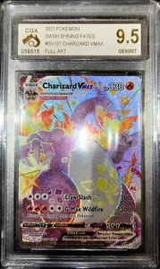 [CGA 9.5] Pokemon Shiny Charizard VMAX #SV107/SV122 Full Art - Shining Fates 🔥 - Picture 1 of 3