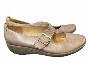 CLARKS ACTIVE AIR LOW WEDGE TAUPE MARY JANE SHOES UK SIZE 6 E WIDE FIT - Picture 1 of 6