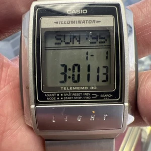 RELOJ ILUMINADOR VINTAGE CASIO A210 1637 TELEMEMO 30 (Buenas cosas)😱 - Imagen 1 de 13