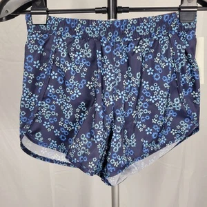 all in motion NEW Girls Run Shorts Dark Blue Flowers Size Xl (14) Running Shorts - Picture 1 of 5