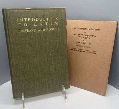 RARE SAMPLE COPY TEXTBOOK “Introduction To Latin” W/Salesman Pamphlet 1915 - Image 1 of 4