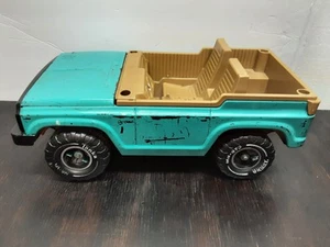 Vintage Tonka Pressed Steel MR-970 Bronco Jeep, Turquoise Blue - Picture 1 of 10