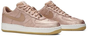 Nike x CLOT Air Force 1 Premium 'Rose Gold Silk' CJ5290-600 Para hombres Talla 8.5 NUEVO - Imagen 1 de 9