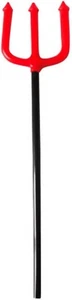 Dzrige Plastic Pitchfork Toys Red Black Rods Devil Pitchfork... - Picture 1 of 4