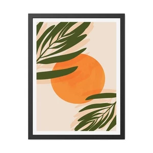 Agora 1 - Tropical Sunset Framed Poster - Modern Wall Art for Home Decor - Picture 1 of 25