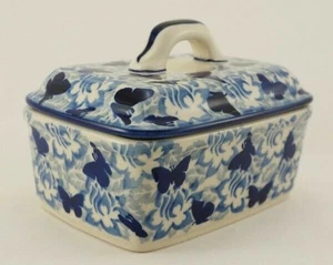 Mantequilla de cerámica Bunzlauer, caja de mantequilla, para 250 g de mantequilla, animales (M078-AS56) - Imagen 1 de 6