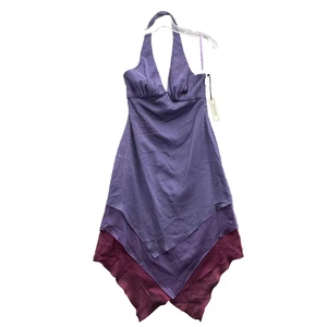 Phoebe Kay Unger Dress Womens 2 Asymmetric Whimsy Goth Fairy Y2k Boho Garden 90s - Picture 1 of 10