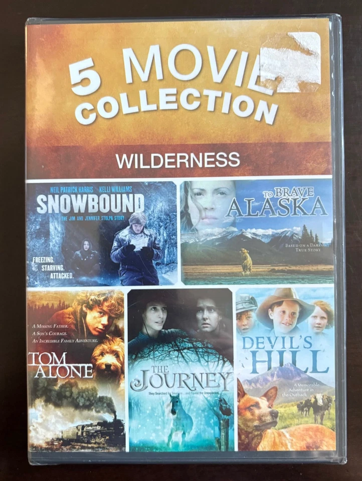 DVD 5 Movie Collection Wilderness - Snowbound Brave Alaska Journey Tom Alone - Image 1 of 2
