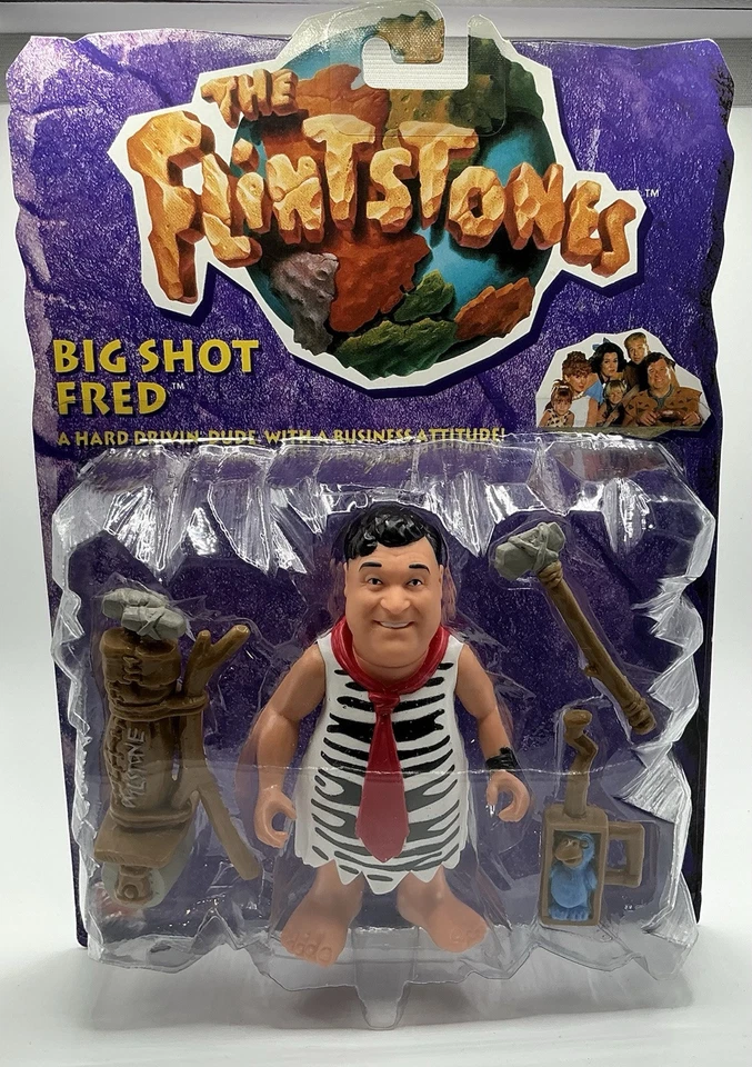 Mattel THE FLINTSTONES BIG SHOT FRED 1993 MOC Action Figure