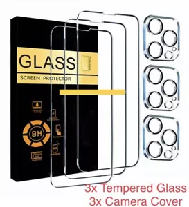 3x Camera Lens Protector Tempered Glass For iPhone 14 Pro Max / Pro / Plus /14 - Imagen 1 de 1