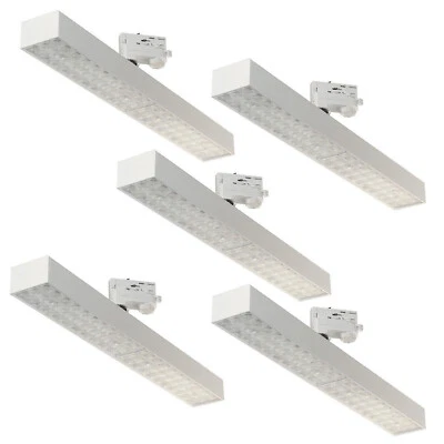 CLE 5x Stromschienen LED SHOP Strahler 20W 3 Ph Adapter SLV Lival Eutrac Philips