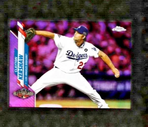 CLAYTON KERSHAW 2020 Topps Actualización Cromo ROSA REFRACTOR LA Dodgers COMO NUEVO - Imagen 1 de 2