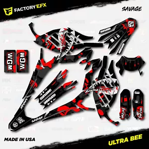 Kit gráfico camuflaje carreras salvaje negro rojo apto para Sur-Ron Ultra Bee todos los años Surron - Imagen 1 de 2