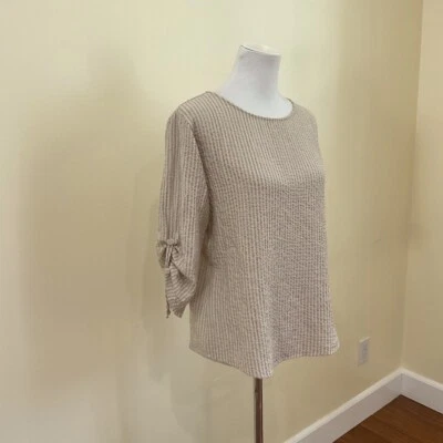 Top túnica a rayas beige Woolrich para mujer Foto 1 de 4