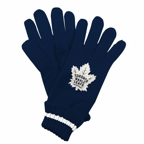 NHL TML Toronto Maple Leafs Mens Ultimate Fans Winter Knit Gloves NWT Cover