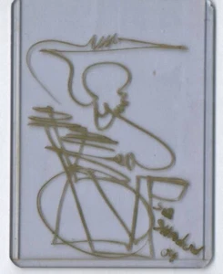 Sir Shadow - One Line Art - Original Art Sketch on clear plastic - 3" x 4" - Picture 1 of 1