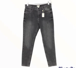 Pantalones de mezclilla Forever 21 gris ajustados con botones desgastados para mujer talla 27 tiro medio - Imagen 1 de 9