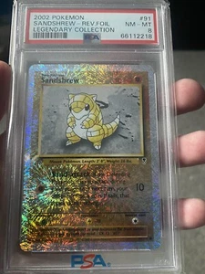PSA 8 - Sandshrew 91/110 Reverse Holo - Legendäre Sammlung - Pokemon Neuwertig - Bild 1 von 1