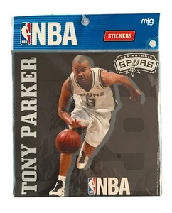 Tony Parker #9 / San Antonio Spurs / 2008 / Collector NBA Sticker / 20 x 20 cm - Picture 1 of 3
